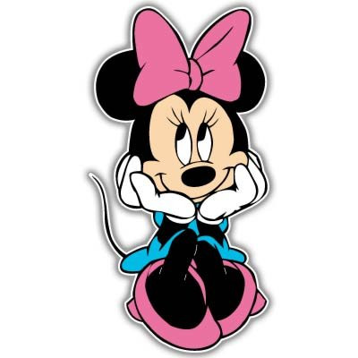 Minnie Mouse Cute Kids Vynil Car Sticker Decal - Select Size