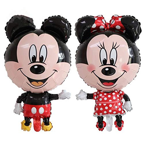 BCU 32 Inch Jumbo Size Mickey Mouse Character Foil Balloon And Minnie Mouse Balloons for Kids Birthday Party Decoration BCU 32 Inch Jumbo Size Mickey Mouse Character Foil Balloon And Minnie Mouse Balloons for Kids Birthday Party Decoration
