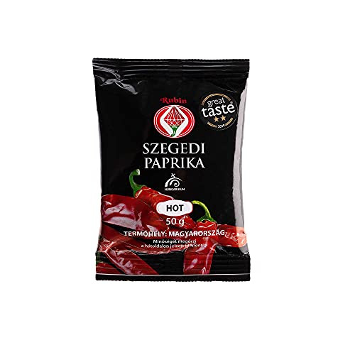 Rubin Artisan Hungarian Hot Paprika Powder 100 percent pure from Szeged - Hungary  176 oz