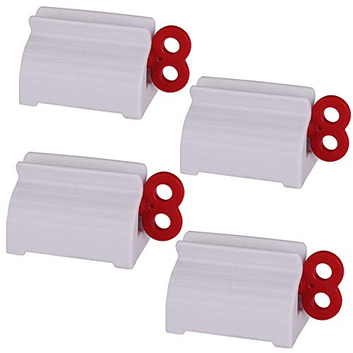 Toothpaste Tube Squeezers Toothpaste Roller - Manual Toothpaste Tube Roller Squeezer Tool Toothbrush Squeezers Toothpaste Clip Holder Stand Winder by XYKEEY -Red- Toothpaste Tube Squeezers Toothpaste Roller - Manual Toothpaste Tube Roller Squeezer Tool Toothbrush Squeezers Toothpaste Clip Holder Stand Winder by XYKEEY -Red-