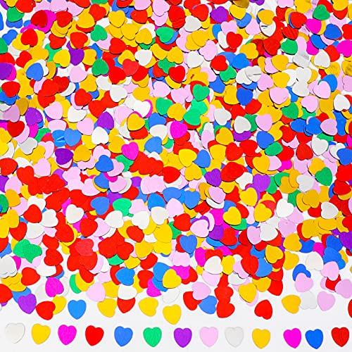 Konsait 45g-1.6OZ Wedding Confetti Decoration Party Centerpiece Table Colorful Confetti for Wedding Party Wrapping Decor Bachelorette Bridal Shower Valentines Decoration Party Favor Supplies