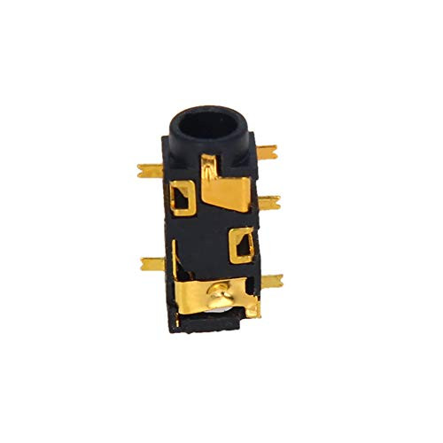 Fielect 20Pcs PCB Mount 3.5mm 5 Pin Socket Headphone Stereo Jack Audio Video Connector Black PJ327E