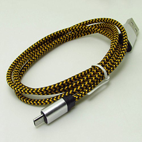 LISRUILY 1M Data Line Micro USB Charger Power Cable USB Nylon Data Cable Sync Wire Phone Accessories Gadget Cable Smart Phone USB Cable for Android