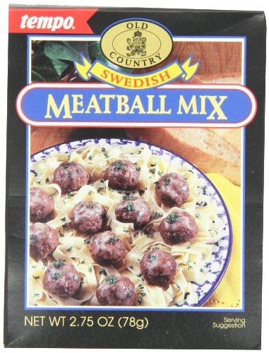 Tempo Swedish Meat Ball Mix, 12-Count Box of 2.75-Ounce Packets