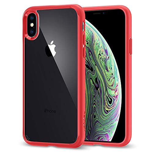 Spigen Ultra Hybrid Designed for Apple iPhone Xs Case (2018) / Designed for Apple iPhone X Case (2017) - Red