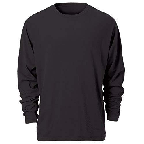 Ouray Sportswear Pigment Dyed Long Sleeve Tee Black 2X