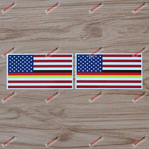 American Flag German Flag Stripes Merged Vinyl Decal Sticker Germany USA - 2 Pack Glossy 4 Inches - for Car Boat Laptop Cup American Flag German Flag Stripes Merged Vinyl Decal Sticker Germany USA - 2 Pack Glossy 4 Inches - for Car Boat Laptop Cup
