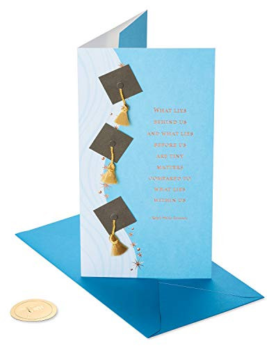 Papyrus Graduation Card Money Holder -Grad Caps Quote-