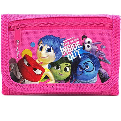 Disney Pixar Authentic Licensed Inside Out Trifold Wallet -Pink-