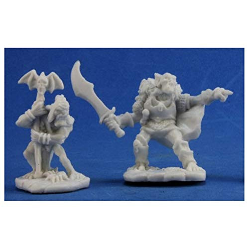 Reaper REM77349 Bones Goblin Command Miniature - 2 Count Reaper REM77349 Bones Goblin Command Miniature - 2 Count