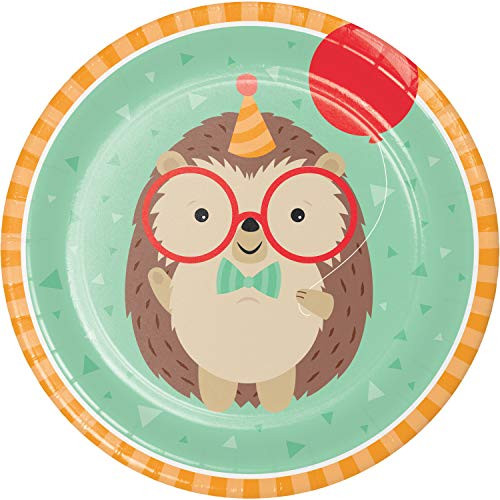 Hedgehog Party Paper Plates 8 ct