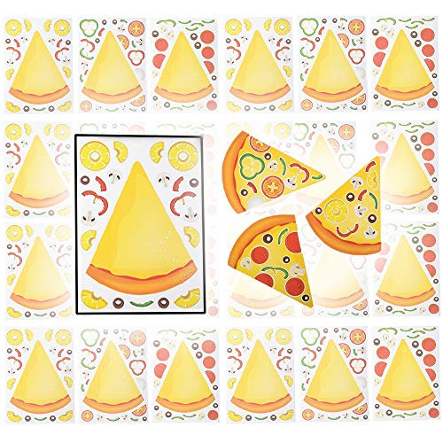Make A Pizza Stickers Great for Arts and Crafts Party Favors -24-Pack -Approx 480 Stickers--