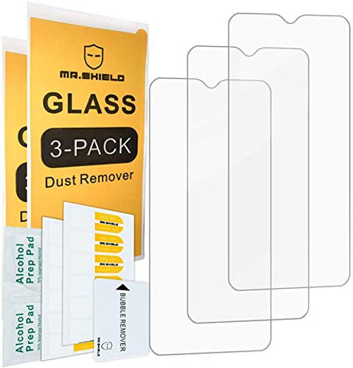 -3-Pack--Mr.Shield Designed For Xiaomi Poco M3 -Upgrade Maximum Cover Screen Version- -Tempered Glass- -Japan Glass with 9H Hardness- Screen Protector with Lifetime Replacement