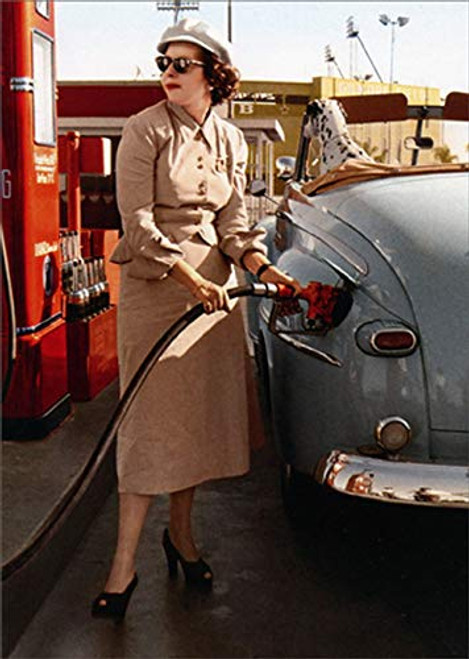 Avanti Press Woman Pumping Gas America Collection Feminine Humorous - Funny Birthday Card for Woman - Her