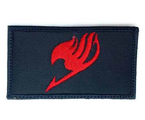 Fairy Tail Patch - Funny Tactical Military Morale Embroidered Patch Hook Fastener Backing Black Background