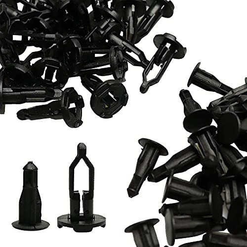 LECWOF Push-Type Retainer Clips 9mm Clip Bumper Clips Fasteners Rivet Retainer Ref# 52161-02020 Fit for Toyota Lexus -60-