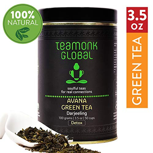 Darjeeling Green Tea, 3.5oz (50 Cups) | Helps to Detox | 100% Natural Whole Loose Leaf Tea from Himalayas | No Additives Darjeeling Green Tea, 3.5oz (50 Cups) | Helps to Detox | 100% Natural Whole Loose Leaf Tea from Himalayas | No Additives