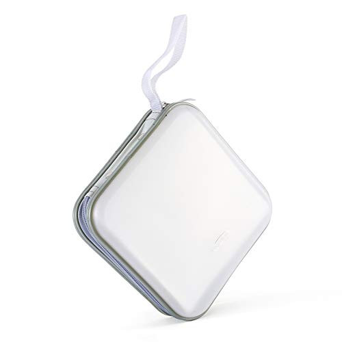Home Wing CD Case Hard DVD Storage Durable CD Case Holder for DVD Player Discs Collection White