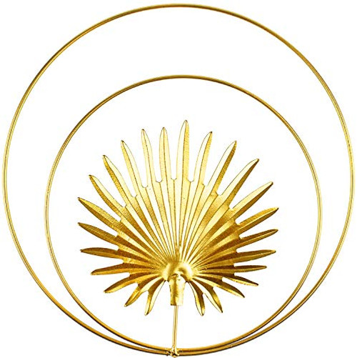 ANYUETE Metal Flower Wall Decor Wall Art Decorations Decorative Flowers Hanging for Home Living Room Bedroom Outdoor Bedroom Office Indoor Garden Bathroom Farmhouse Dining Room Kitchen Gold