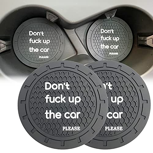SHENGYAWAUTO Car Interior Accessories Cup HolderAnti Slip Cup Mat Insert for All Brands of Cars 2 Packs2.75 inch Don't