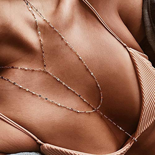 Sttiafay Bohemian Layered Long Chain Tassel Choker Necklace Charm Pendant Clavicle Collar Necklace Chain for Women