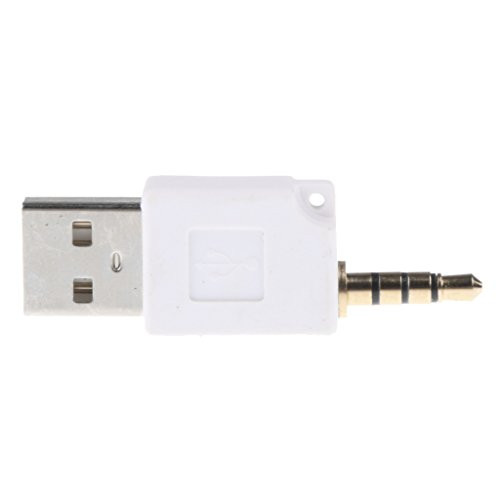 KESOTO USB Data Sync Charger Cable for Apple iPod Shuffle 1st 2nd Gen Generation - White