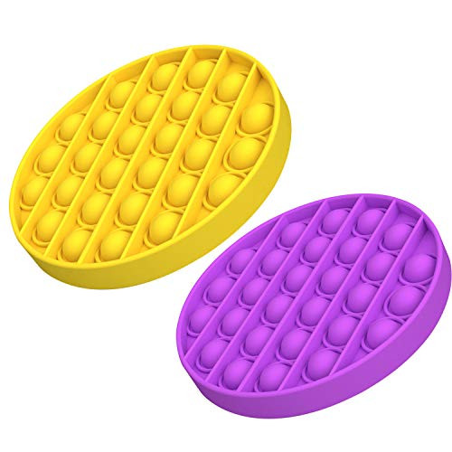 LOKMAN Push Pop Bubble Sensory Fidget Toy - Autism Special Needs Anxiety Relief Toys - Stress Relief Silicone Squeeze Sensory Toy for Kids Adults  and  Autistic Children with ADD ADHD 2 Pack LOKMAN Push Pop Bubble Sensory Fidget Toy - Autism Special Needs Anxiety Relief Toys - Stress Relief Silicone Squeeze Sensory Toy for Kids Adults  and  Autistic Children with ADD ADHD 2 Pack