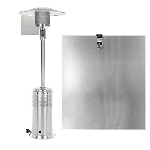 FDGG Heat Focusing Reflector Patio Heater Reflector Shield for Round Natural Gas and Propane Patio Heaters Portable Foldable Patio Heater Reflector Shield