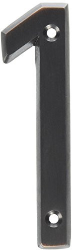 Hy-Ko Products BR-42OWB-1 Prestige House Number 1 -ONE- 4 in Bronze