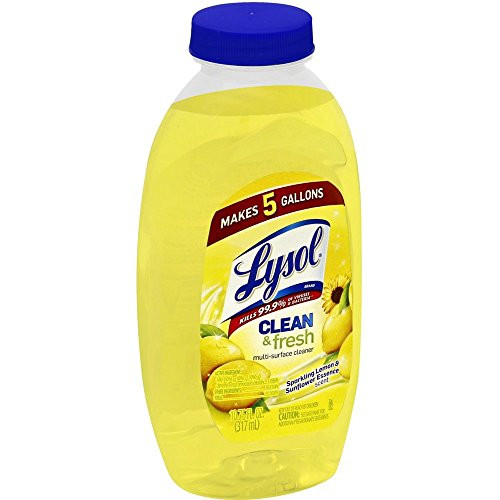 Lysol Clean  and  Fresh Multi-Surface Cleaner - Pourable Sparkling Lemon  and  Sunflower 10.75 oz.