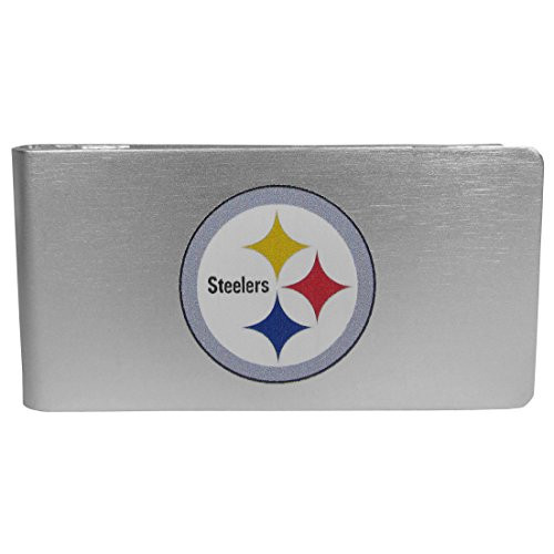NFL Siskiyou Sports Fan Shop Pittsburgh Steelers Logo Money Clip One Size Team Color NFL Siskiyou Sports Fan Shop Pittsburgh Steelers Logo Money Clip One Size Team Color