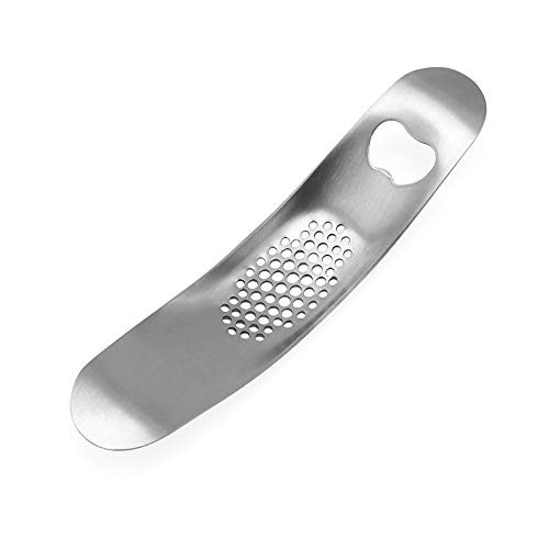 YERZ Garlic Press Rocker Stainless Steel Garlic Rocker Crusher Garlic Chopper Mincer Press Kitchen Garlic Masher Kitchen Gadgets YERZ Garlic Press Rocker Stainless Steel Garlic Rocker Crusher Garlic Chopper Mincer Press Kitchen Garlic Masher Kitchen Gadgets