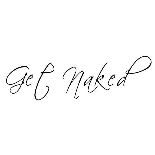 Lchen Get Naked PVC Removable Wall Sticker Home Decal Bathroom Background Decor-naked0111" x 22"- Lchen Get Naked PVC Removable Wall Sticker Home Decal Bathroom Background Decor-naked0111" x 22"-