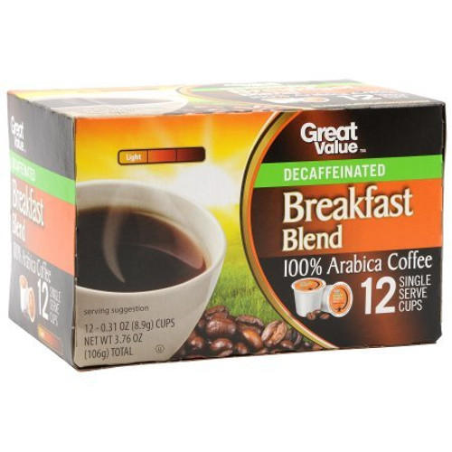 Great Value 100% Arabica Coffee (Decaf Breakfast Blend) Great Value 100% Arabica Coffee (Decaf Breakfast Blend)