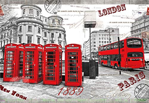 Puzzles for Adults 1000 Piece Jigsaw Puzzles 1000 Pieces for Adults Kids Large Puzzle Game Toys Gift -London Impressions-