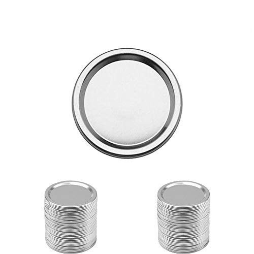 TYESMER 20pcs Wide Mouth Lids for Mason JarCanning Lids and ringsSilver Mason Storage Split-Type Lids Leak Proof and Secure Mason Jar Capswith Seals Rings -20pcs-87mm-Lids-
