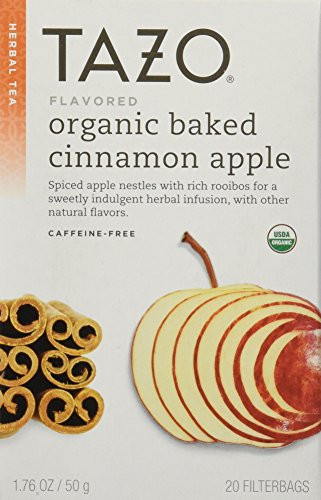 Tazo Organic Cinnamon Apple Rooibos Herbal Tea 20 filter bag1.76 OZ- 50 g