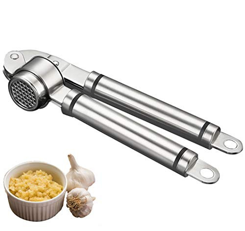ZEICAFER Garlic press stainless steel kitchen garlic press tools manual garlic pressing -Stainless Steel-