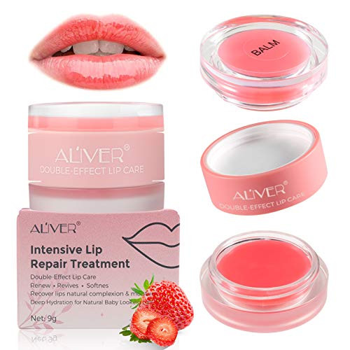 Lip Scrubs Exfoliator and Moisturizer Lip Sleeping Mask Double Effect Lip Mask Overnight for Dry Lip Masks Treatment Care Cracked Lips Peeling Lip Primer Lip Repair Balm - Strawberry Lip Scrubs Exfoliator and Moisturizer Lip Sleeping Mask Double Effect Lip Mask Overnight for Dry Lip Masks Treatment Care Cracked Lips Peeling Lip Primer Lip Repair Balm - Strawberry