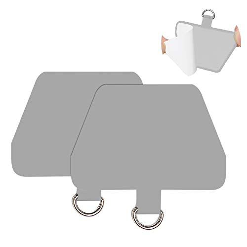 Phone Tether Tab COCASES 2 Pack Update Phone Lasso Patch with Replacement Part for Smartphone Lanyard Safety Tether?Grey?