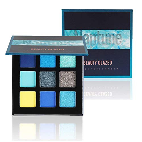 9 Colors Eyeshadow Matte Shimmer Glitter Eye Shadow Palette Natural Waterproof Long Lasting Pigmented Eyeshadow Powder Cosmetics -C- 9 Colors Eyeshadow Matte Shimmer Glitter Eye Shadow Palette Natural Waterproof Long Lasting Pigmented Eyeshadow Powder Cosmetics -C-