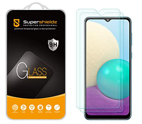 -2 Pack- Supershieldz Designed for Samsung Galaxy A02 Tempered Glass Screen Protector Anti Scratch Bubble Free