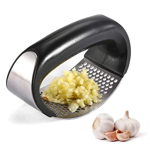 Stainless Steel Garlic Press Rocker Garlic Chopper Crusher Multi-function Garlic Mincer Garlic Press Dishwasher Safe Stainless Steel Garlic Press Rocker Garlic Chopper Crusher Multi-function Garlic Mincer Garlic Press Dishwasher Safe