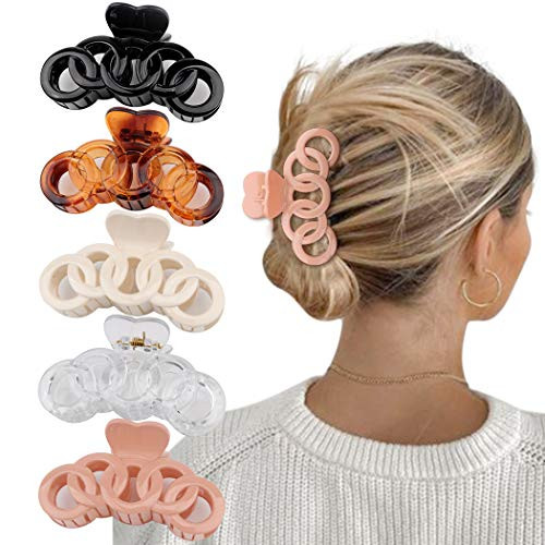 Canitor Hair Clips 5 PCS Hair Claw Clips for Women Medium Hair Clips Hair Clips for Thick Hair Non-slip Clips Vines Twining French Design Claw Hair Clips Jaw Clips Canitor Hair Clips 5 PCS Hair Claw Clips for Women Medium Hair Clips Hair Clips for Thick Hair Non-slip Clips Vines Twining French Design Claw Hair Clips Jaw Clips