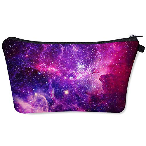 Galaxy Cosmetic Bag Makeup BagsSmall Makeup Pouch Travel Toiletry Organizer With Zipper For Women Girls