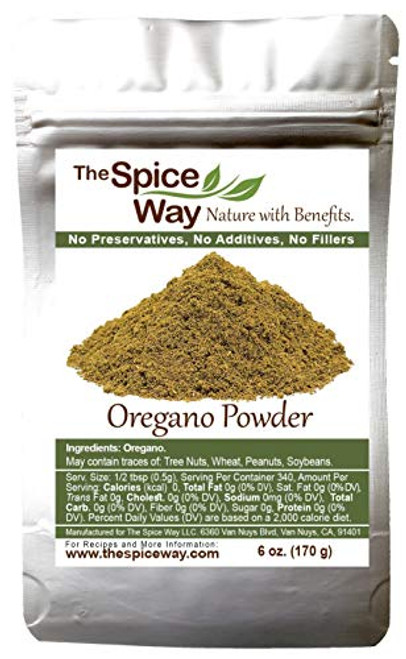 The Spice Way Oregano Ground - - 6 oz - dried oregano herb leaves powder