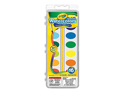 Crayola 740824 Crayola Washable Watercolors Assorted -53-0555- Crayola 740824 Crayola Washable Watercolors Assorted -53-0555-