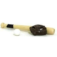 Miniature Baseball Bat Glove  and  Ball
