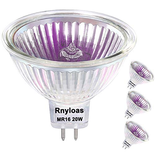 MR16 Halogen Bulb 3 Pack MR16 12V 20W High Brightness 300LM MR16 Dimmable with GU5.3 Base Long Lasting GU5.3 Bulb 2800K Warm White with Clear Glass Cover MR16 GU5.3 Bulb for Landscape Track Light