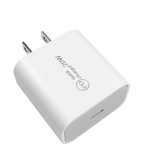 20W USB-C Power Adapter Fast Charging Wall Charger Power Delivery Type C PD3.0 QC3.0 Compatible for iPhone 12 Mini 12 Pro Max SE 11 Pro Max XR 8 Plus Pixel Samsung Galaxy S20-S10 LG